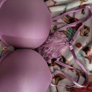 Victoria's Secret Purple Silk Push-Up Bra